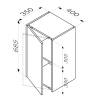 Шкаф Am.Pm Func M8FCH0402WM 68.5x40 см, белый матовый фото 6