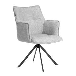 Кресло Tetchair Lutz 25405 VT shape silver, велюр, букле, вращающееся