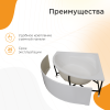 Акриловая ванна Radomir Данте 150x150 1-01-0-0-1-364 с каркасом, белая фото 4