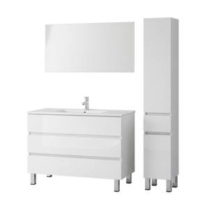 Мебель для ванной Sanvit Кубэ-3 120 белый глянец