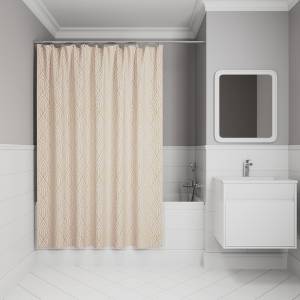 Штора для ванной Iddis Base BG01P18i11 полиэстер, 200x180, розовый