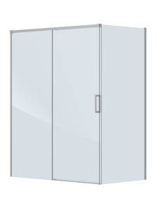 Душевой уголок Cezares PLANE-AH-1-160/90-C-IN профиль сатин, стекло прозрачное, 160x90x195