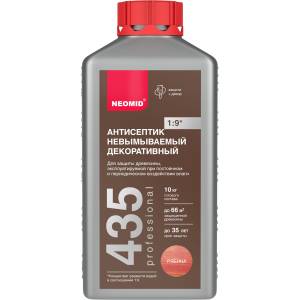 Антисептик невымываемый декоративный Neomid 435 рябина 1 кг