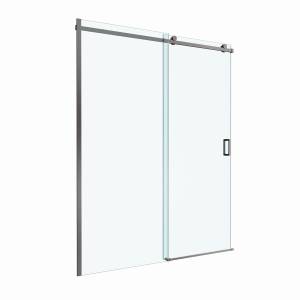 Душевая дверь в нишу BelBagno SOFT_CLOSE-2-BF-1-160-C-GM профиль оружейная сталь, стекло прозрачное, 160x200