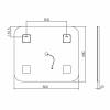 Зеркало Vincea VLM-2A800 68x80 c сенсорным выключателем и диммером фото 5