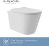 Унитаз подвесной Aqueduto Cone Plus CONT0220 безободковый, сиденье микролифт, белый матовый фото 2