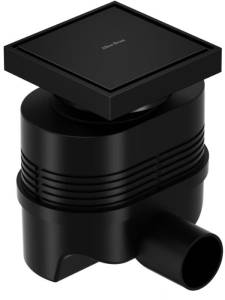 Душевой трап Allen Brau Priority 9.50024.31 черный матовый, 10x10 см