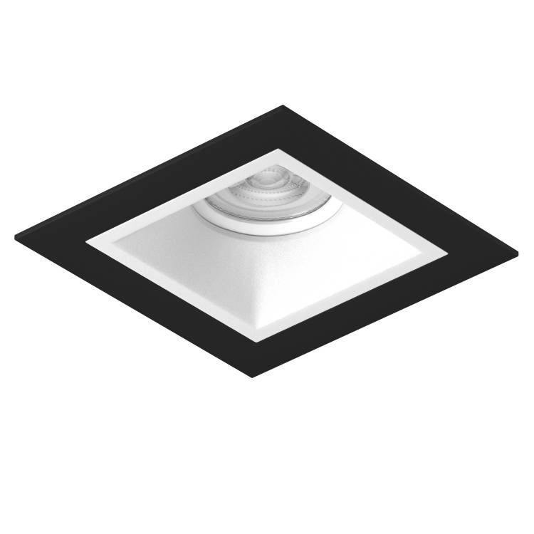 Встраиваемый светильник Lightstar Domino Quadro D51706WMOD