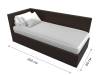 Кровать Лига Диванов Лига-039 122064L коричневый левая 90x200 фото 9