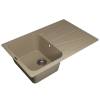 Мойка кухонная Uperwood Quartz UPD-04 3910202113 бежевая, 78x51 фото 4