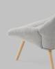 Кресло Stool Group Олби Страйпс QH-2805K 263-6 light grey светло-серый фото 6