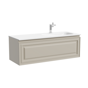 Тумба под раковину Sancos Very VR120RCE правая, c одним ящиком, Beige Soft, 119.5x44.5x40.6