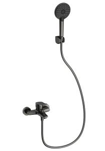 Смеситель для ванны Wonzon & Woghand WW-A30891-BGG с душем, темный графит