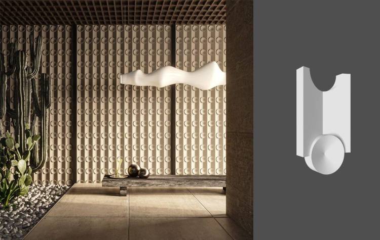 Гипсовая панель Deco Line Design Line Octopus 14.8x4x27.7