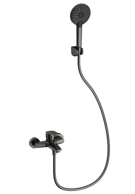 Смеситель для ванны Wonzon & Woghand WW-A30891-BGG с душем, темный графит