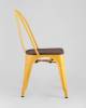 Набор из 6 стульев Stool Group Tolix YD-H440B-W LG-06 X6 желтый глянцевый, темное дерево фото 4