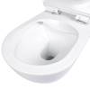 Унитаз подвесной BOND Oval F01-10Long безободковый, белый, с сиденьем микролифт фото 7