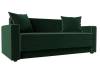 Прямой диван Лига Диванов Лига-012 117539 зеленый, коричневый