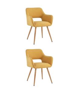 Набор из 2 стульев Stool Group Кромвель II CROMWELL II YELLOW X2 желтый