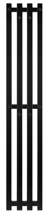 Полотенцесушитель водяной Secado Сандриго 4К 4673739248294, 1300x240, черный матовый