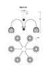 Подвесная люстра MyFar Flora MR2271-6C фото 2