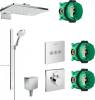Душевой комплект Hansgrohe Rainmaker Select 460 (2 jet) 24005400 + 27648400 + 26455000 + 15760000 + 15764000