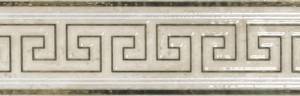 Бордюр Ape Ceramica Travertino A036730 Cenefa Sabba Matt Gold 25x8
