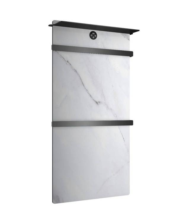 Полотенцесушитель электрический Wonzon & Woghand Stuttgart WW-A504W-GM белый мрамор, темный графит