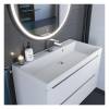 Раковина Uperwood Classic Quartz 291030009 белая матовая, жасмин, 90x45 фото 3