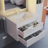 Тумба с раковиной Uperwood Modul 393020548 подвесная, матовая, белая, 65 см фото 6