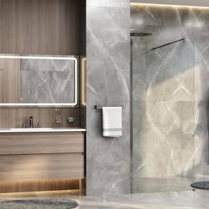 Душевая перегородка Wasserkraft Rur 30W39BN профиль никель, стекло прозрачное, 90x200