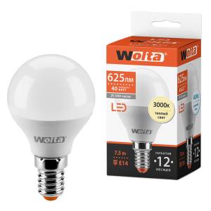 Светодиодная лампа Wolta 25Y45GL7.5E14