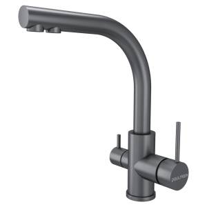 Смеситель для кухни Paulmark Essen Es213011-MG матовый серый