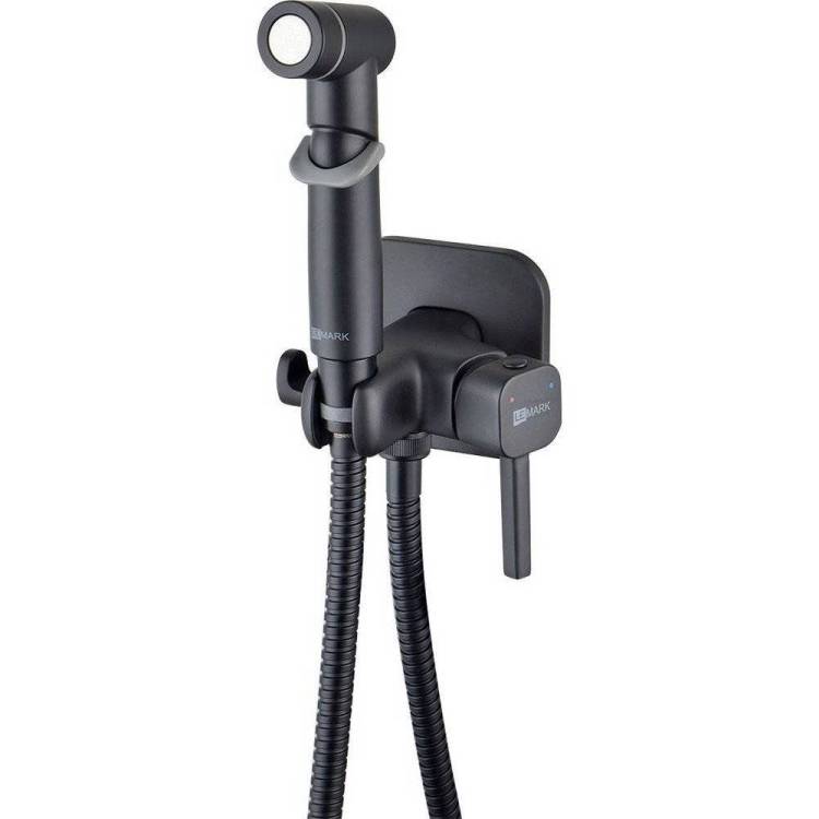 Гигиенический душ Lemark Solo LM7165BL черный матовый, со смесителем, с внутренней частью