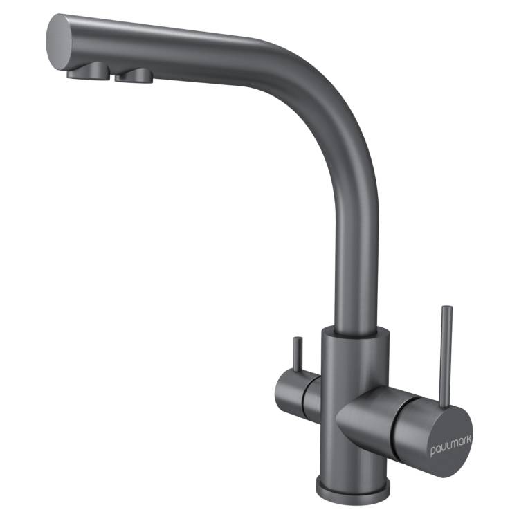 Смеситель для кухни Paulmark Essen Es213011-MG матовый серый