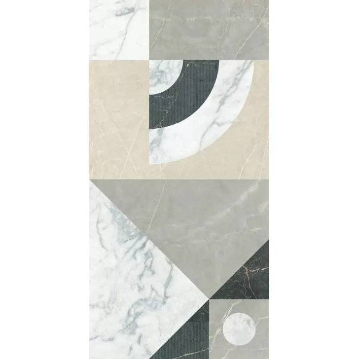 Керамогранит La Fenice Velvet Marble 12MBV08D Decoro Frame Line Reactive 3D Rett 60x120