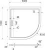 Поддон для душа Cezares TRAY-AS-R-100-30-W 100x100, с сифоном, белый фото 4