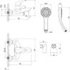 Смеситель для ванны с душем Lemark Poseidon LM4214C фото 2