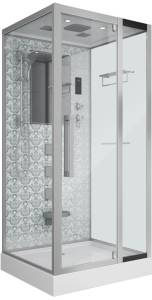 Душевая кабина Niagara Lux 7714W хром, металлик, с сиденьем
