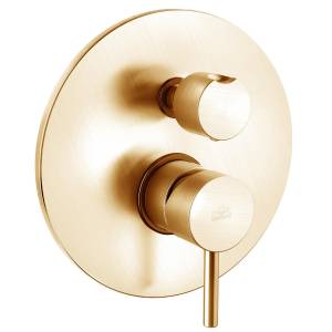 Смеситель для ванны Paffoni Light LIG018HGSP с внутренней частью, брашированное золото