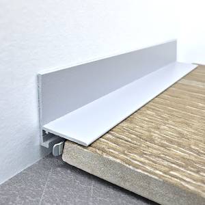 Микроплинтус TeckWood L-20 Серебро матовое 2000x21x16