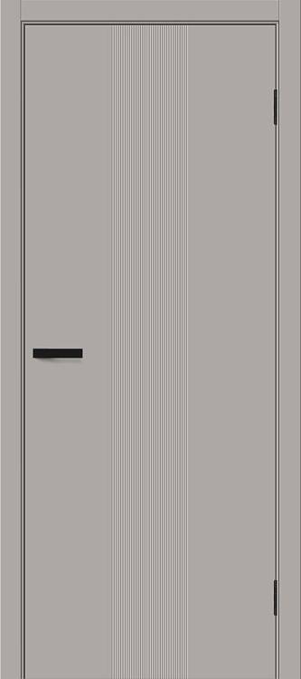 Межкомнатная дверь глухая Bravo Граффити-21 Полотоно Grey Pro 1900х550