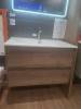 Тумба с раковиной BelBagno Kraft 80 Rovere tabacco, раковина LOV-800-LVB фото 3