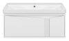 Тумба с раковиной Brevita Карго УТ000024160 белая, 80 см фото 2
