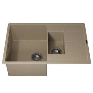 Мойка кухонная Uperwood Quartz UPD-05 3910202117 бежевая, 78x51