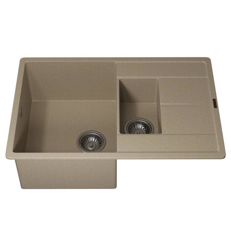 Мойка кухонная Uperwood Quartz UPD-05 3910202117 бежевая, 78x51