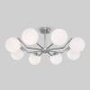 Большая люстра на штанге Eurosvet Frost 70154/8 хром