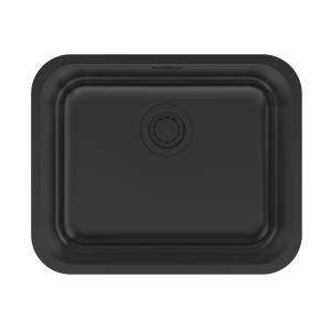 Мойка кухонная Paulmark Vello 53 Uni VE53-MBN Матовый Черный, 53.3x43.3