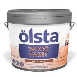 Краска универсальная по дереву Olsta Wood Paint база C 83C Trollway 9л