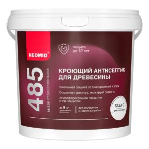 Кроющий антисептик для древесины Neomid база С 0.75 л